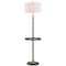 Jonathan Y Evans 61" Metal LED End Table Floor Lamp, Black/Brass JYL3002A - alternate 1