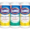 Clorox Disinfecting Wipes, 1-Ply, 7 x 8, (1) Fresh Scent/(2) Crisp Lemon, White, 35 Wipes, 3PK 30112 - alternate 1