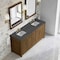 James Martin Vanities Bellshire 72" Double Vanity, Honey Oak w/ 3 CM Parisien Bleu Silestone Top 660-V72-HNO-3PBL - alternate 7