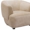 Homeroots 39" Beige And Black Faux Shearling And Upholstered Arm Chair 572303 - alternate 7