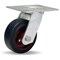 Hamilton General Service Swivel Caster, 5" x 2" Mold-On Rubber on Cast Iron Wheel, 3/4" Straight Roller Bearing S-GS-5R - alternate 1