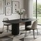 Homeroots 110" Black Solid Wood Double Pedestal Base Dining Table 719266 - alternate 6