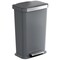 Hls Commercial 13.2 Gallon / 50 Liter Step Pedal Commercial Trash Can Gray Plastic HLSPL13GGP - alternate 1