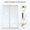 Anzzi 60in Reversible Frameless Sliding Deco-Glass Shower Door w/ Soft-Close System Brushed Gold Finish SD-AZ20-02BG - alternate 6