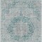 Homeroots 8' X 10' Teal Blue Floral Medallion Washable Indoor Outdoor Area Rug 607947 - alternate 9