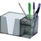 Acrimet Desktop Organizer Pencil, Pen, Paper, Clip, Caddy Holder (Plastic) (Paper Included) (Smoke Color) 954.1 - alternate 1
