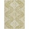 Homeroots 5' X 8' Wheat Gold And Ivory Medallion Washable Indoor Outdoor Area Rug 589057 - alternate 6