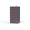 Strong Hold 9 drawer cabinet - (9x 5ft) - Red accents - Keyed Different S3060-PPDAS-0905DS - alternate 3