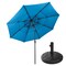Pure Garden 10 ft 3 Tier Patio Umbrella with 19lb Base and Blue Auto Tilt Canopy Shade 50-LG1367B - alternate 1