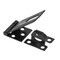 Prime-Line Door and Gate, Safety Hasp Hinge Latch with Fixed Staple 3-1/4 inch with Screws, Matte Black U 117118 - alternate 1