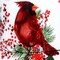Homeroots Cardinal Perched on Winter Berries Hand Painted Mouth Blown Glass Ornament 477481 - alternate 4
