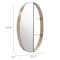 Homeroots 34" Bronze Oval Steel Framed Accent Mirror 391644 - alternate 1