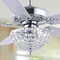 Jonathan Y Mandy 52" 3-Light Glam Classic Crystal Dome Shade LED Ceiling Fan With Remote, Chrome JYL9610B - alternate 10
