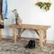 Vintiquewise 36'' Wooden Bench Farmhouse Entryway Organizer Retro Rustic Accent Seat Natural Wood Armless QI004773-36 - alternate 1