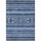 Homeroots 9' X 12' Navy Blue And Denim Blue Southwestern Washable Indoor Outdoor Area Rug 582834 - alternate 9