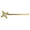 Kingston Brass Universal Front or Side Mount Toilet Tank Lever, Brushed Brass KTBXD7 - alternate 1