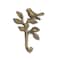 Homeroots 5" Antiqued Gold Cast Iron Bird Wall Hook 612075 - alternate 8