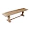 Homeroots 72in Natural Solid Wood Distressed Dining Bench 718204 - alternate 1