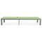 Leisuremod Marlin Patio Chaise Lounge Chair with Grey Aluminum Frame, Green MLGR-77G - alternate 7