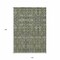 Homeroots 10' X 14' Blue and Green Floral Washable Non Skid Indoor Outdoor Area Rug 564337 - alternate 8