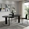 Homeroots 78" Black Solid Wood Oval Dining Table 712173 - alternate 4