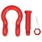 Mytee Products 1 1/8inAnchor Shackle Forged Carbon Steel w/Safety Screw Pin 19,000lbs WLL, 10PK SHACKLE-ANCHOR-BT-118x10 - alternate 6
