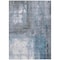 Homeroots 3' X 5' Blue Gray And Ivory Abstract Washable Indoor Outdoor Area Rug 603611 - alternate 5