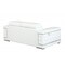 Homeroots 71" White Italian Leather Sofa With Silver Legs 329594 - alternate 8