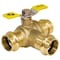 Nibco 2 Press Lead Free Dzr Brass L-Port Ball Valve H-80647W - alternate 1