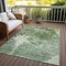 Homeroots 10' X 14' Fern Green And Artichoke Green Abstract Washable Indoor Outdoor Area Rug 582949 - alternate 6