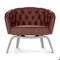 Abbeyshea Whisper, PVC Coated Faux Leather, Contract Grade, Upholstery Fabric, Bordeaux Samples WHISPWHI2126M9X9 - alternate 2