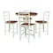 Whitewood Industries Rectangular Extension Dining Table W/ 4 Counter Height Stools, 36 in W, 30.1 in L, 48 in H, 5 K79-36RXT-27-S402-4 - alternate 1