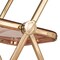 Leisuremod Lawrence Acrylic Folding Chair with Gold Metal Frame, Rose Pink LFG19PK - alternate 6