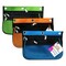 Charles Leonard Pencil Pouch, 3-Pocket, Assorted Colors, 3PK 76365-3 - alternate 1