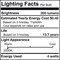 Bulbrite 60-Watt Equivalent Glacier Amber Light Dimmable LED Grand Filament Nostalgic Light Bulb 776320 - alternate 6