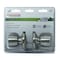 Prosource Passage Knob, Metal, Stainless Steel, 2-3/8 to 2-3/4 in Backset, 1-3/8 to 1-3/4 in Thick Door TS630BRA4V - alternate 2
