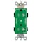 Leviton PlugsandReceptacles, 20A, 125VAC, Grn, Nylon MT163-2GN - alternate 1