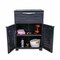 Homeroots 24in Charcoal Plastic Accent Cabinet With Two Doors And One Drawer 668937 - alternate 5
