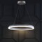 Jonathan Y Baxter 23.5" 1-Light Modern Contemporary Aluminum Integrated LED Hoop Pendant, Matt White JYL7200A - alternate 9