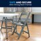Flash Furniture HERCULES Kids Gray Resin Folding Chairs with White Gray Padded Seat, 10PK 10-LE-L-1K-GY-GG - alternate 7