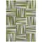 Homeroots 9' X 12' Green Gray And Ivory Geometric Washable Indoor Outdoor Area Rug 598266 - alternate 5