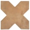 Apollo Tile Terralis 7 x 7 in. Matte Terracotta Porcelain Cross Wall and Floor Tile 5.6 sq ft/case, 16PK UMB88COTCRSA - alternate 1