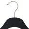 Nahanco 17in Black Rubber Wooden SlimLine Suit Hanger w/ Pant Bar, 50PK SL70817WB50 - alternate 3