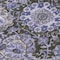 Homeroots 8' Purple And Black Round Damask Washable Indoor Outdoor Area Rug 609102 - alternate 5