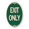 Signmission Exit Sign, Heavy Gauge Aluminum, 18 in W, 12 in H A-OV-G-1218-24471 - alternate 1