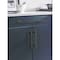 Amerock Urbanite 5-1/16 in 128 mm Center-to-Center Matte Black/Matte Black Cabinet Pull BP778128MBMB - alternate 3