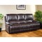 Homeroots 89" Brown Microfiber Reclining Sofa With Black Legs 329407 - alternate 3