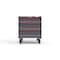 Strong Hold 3 drawer cabinet - (1x 6in, 2x 8in) - Red accents - Electronic Lock S3036-PCRAS-0305DS - alternate 1