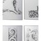 Homeroots Set of Six Decorative Antiqued Glass Black Metal Framed Mirror Set, 6PK 485005 - alternate 7
