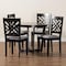 Baxton Studio Alena Modern Grey Fabric and Dark Brown Finished Wood 5-Piece Dining Set 255-9402-10898-ZORO - alternate 9